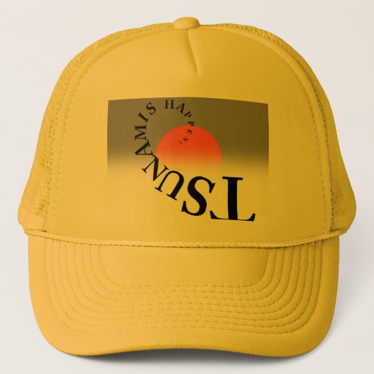 TSUNAMIS IS GEBEURD! TRUCKER PET (Voorkant)