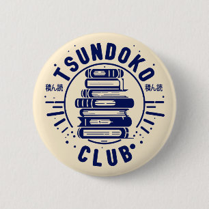 Tsundoku Club Boekliefhebbers Bibliophile Booktok  Ronde Button 5,7 Cm