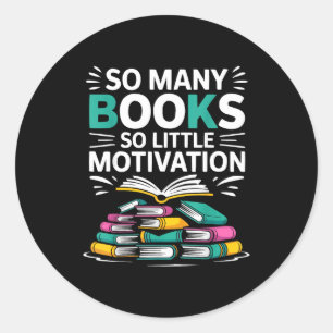 Tsundoku definitie boekenwurm boekachtig boekenlie ronde sticker