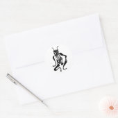 Tsuno-daishi Beschermingssymbool-01 Ronde Sticker (Envelop)