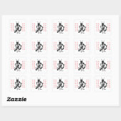 Tsuno-daishi Beschermingssymbool-01 Vierkante Sticker (Vel)