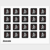 Tsuno-daishi Beschermingssymbool-01 Vierkante Sticker (Vel)