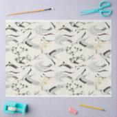 Tsuru Crane Bird and Pine Tree Japan Waterverf Tissuepapier (Craft)