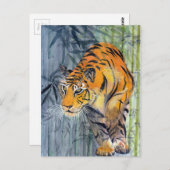 Tsuyako Tiger Briefkaart (Voorkant / Achterkant)