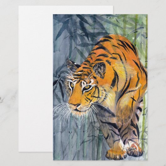 Tsuyako Tiger Briefpapier (Voorkant / Achterkant)