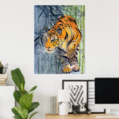Tsuyako Tiger Poster (Thuiskantoor)