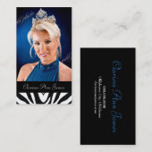 TT-Beauty Pageant-fotokaart Visitekaartje (Voorkant / Achterkant)