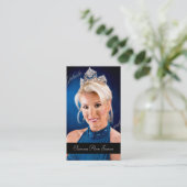 TT-Beauty Pageant-fotokaart Visitekaartje (Staand voorkant)