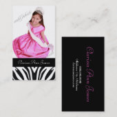 TT-Beauty Pageant-fotokaart Visitekaartje (Voorkant / Achterkant)