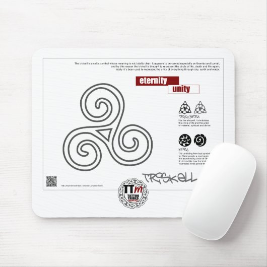 TT betekenissen - TRISKELL Muismat (Met muis)