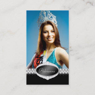 TT-Diamond Bliss Beauty Pageant-fotokaart Visitekaartje