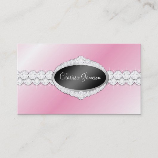 TT-Diamond Bliss Emblem-fotokaart Visitekaartje (Voorkant)