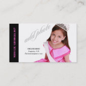 TT-Diamond Bliss EnblemPhoto Card Visitekaartje (Achterkant)