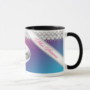 TT-Diamond Bliss Personalized Blonde Mok Blauw