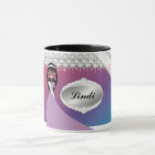 TT-Diamond Bliss Persoonlijke etnische Mok | Paars (Midden)