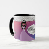 TT-Diamond Bliss Persoonlijke etnische Mok | Paars (Voorkant links)