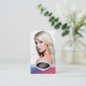 TT-Diamond Colour Beauty Pageant-fotokaart Visitekaartje (Staand voorkant)