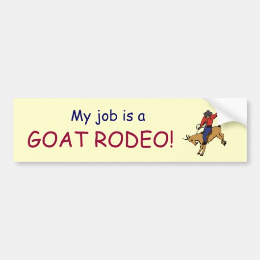 TT- Geitenrodeo-sticker Bumpersticker (Voorkant)