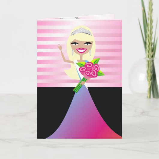 TT-in het om het te winnen Blonde | Kaart Congratz (Voorkant)