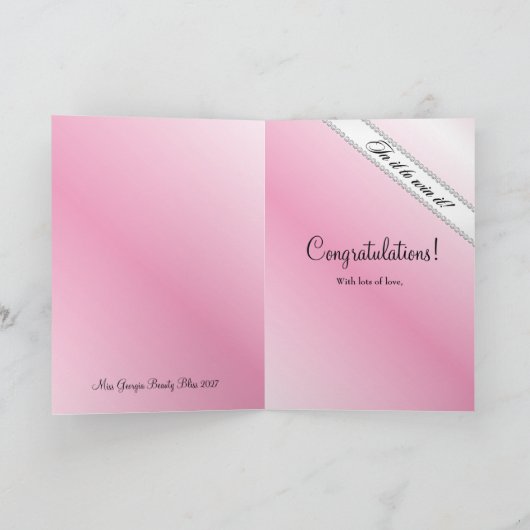 TT-in het om het te winnen Blonde | Kaart Congratz (Binnen)