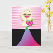 TT-in het om het te winnen Blonde | Kaart Congratz (Gele Bloem)