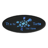 Tt is voor schildpad naambadge (Voorkant)