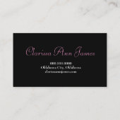 TT-juwelen Lijst Beauty Pageant-kaart Visitekaartje (Achterkant)