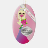 TT-Miss Princess Blonde Custom Photo Ornament (Rechts)