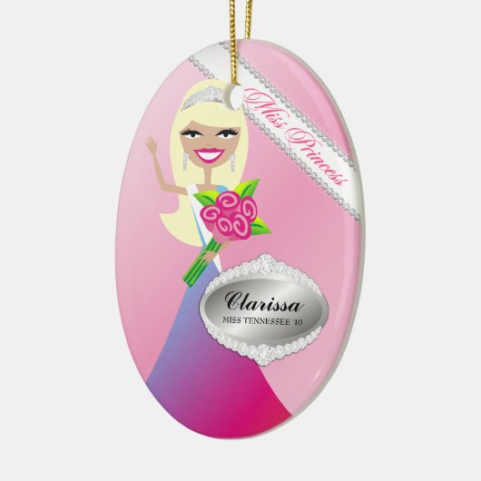TT-Miss Princess Blonde Custom Photo Ornament (Links)