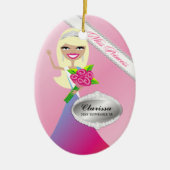 TT-Miss Princess Blonde Custom Photo Ornament (Voorkant)
