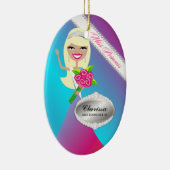 TT-Miss Princess Blonde Custom Photo Ornament (Rechts)