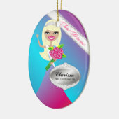TT-Miss Princess Blonde Custom Photo Ornament (Links)