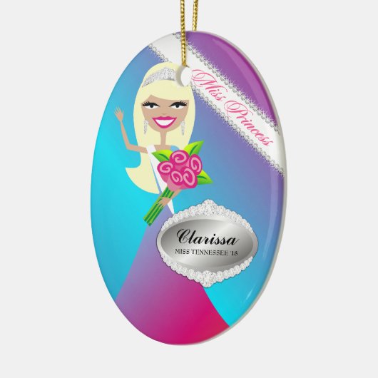 TT-Miss Princess Blonde Custom Photo Ornament (Links)