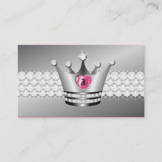 TT-Perfect Princess Faux Silver Visitekaartje