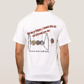 TT-shirt van het Comfortabele Man T-shirt (Achterkant)