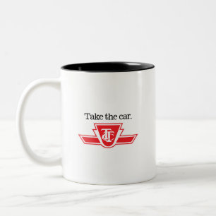TTC Neem de auto of aangepaste tekst koffie mok