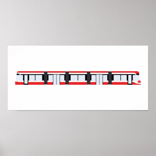 TTC New Streetcar Poster (treft IKEA RIBBA lijst) (Voorkant)