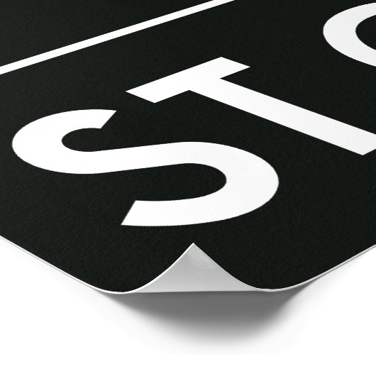 TTC-ondergrondse bestemming Sign v2 Poster (Hoek)