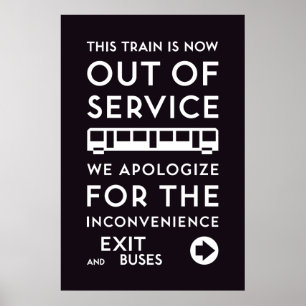 TTC - Poster voor excuses buiten dienst