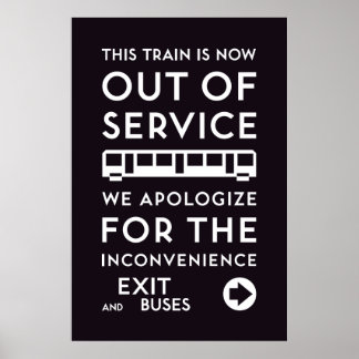 TTC - Poster voor excuses buiten dienst