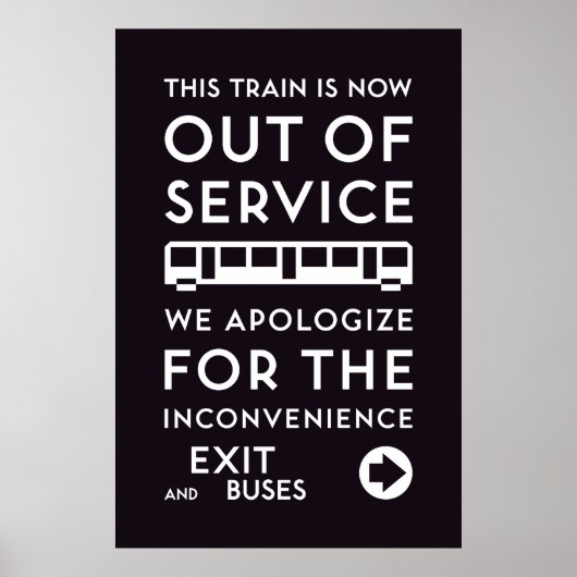 TTC - Poster voor excuses buiten dienst (Voorkant)