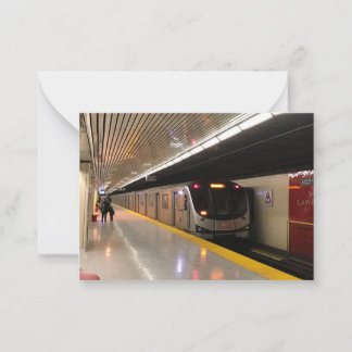 TTC Toronto Subway Lawrence Station Note Card Notitiekaartje