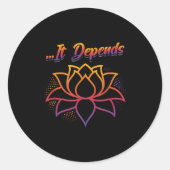 Tted Plant Christmas Tree Lights Gardening Gardene Ronde Sticker (Voorkant)