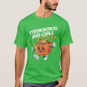 Tteokbokki And Chill Korean Food Love boy T-shirt (Voorkant)