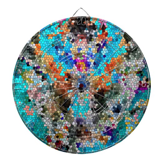 TTEQOTGCubismINV SGDRKDP BLUE Dartbord (Voorkant)