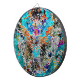 TTEQOTGCubismINV SGDRKDP BLUE Dartbord (Voorkant Rechts)