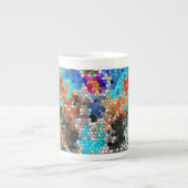 TTEQOTGCubismINV SGDRKDP BLUE Porselein Kop (Voorkant)