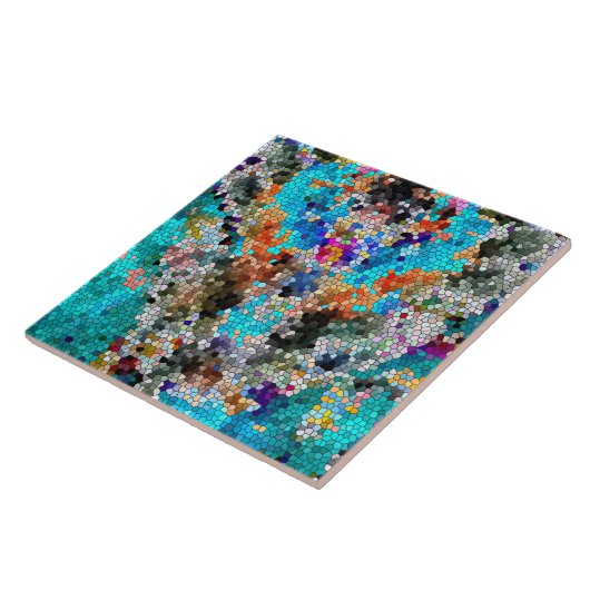 TTEQOTGCubismINV SGDRKDP BLUE Tegeltje (Zijkant)