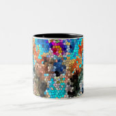 TTEQOTGCubismINV SGDRKDP BLUE Tweekleurige Koffiemok (Center)