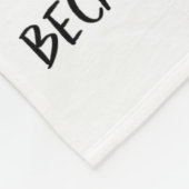 Ttery Because Murder Is Wrong Funny Cat Funny Tter Fleece Deken (Hoek)